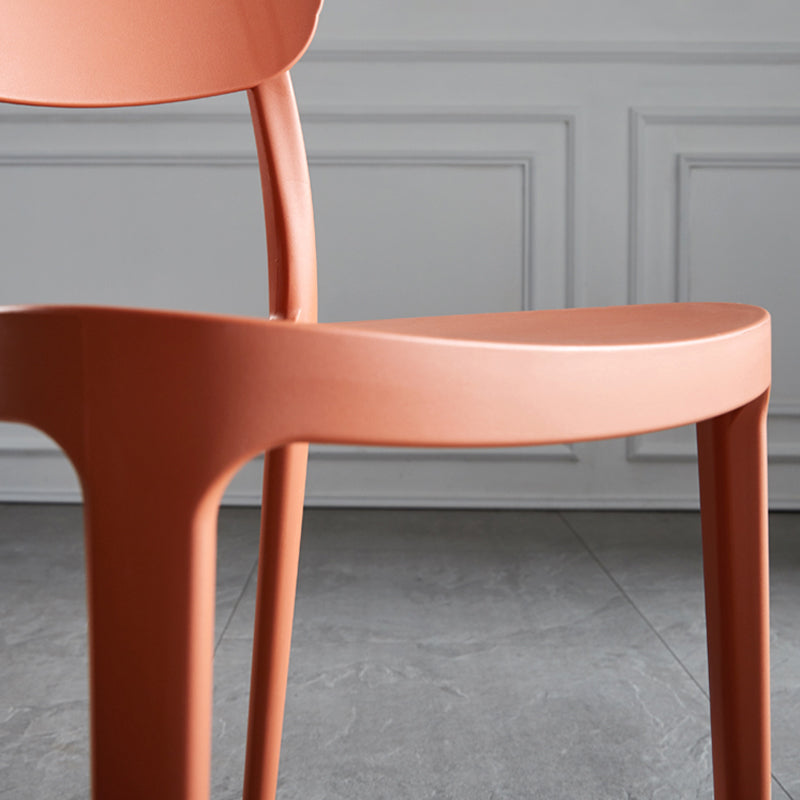 Plastic Scandinavian Armless Chair Indoor-Outdoor Open Back Chair Clearhalo 'Dining Chairs' 'Dining Tables & Seating' 'dining_chair' 'furn' 'furn_dining_chair' 'Furniture' 'furniture_dining_chair' 'Kitchen & Dining Furniture' 5053846