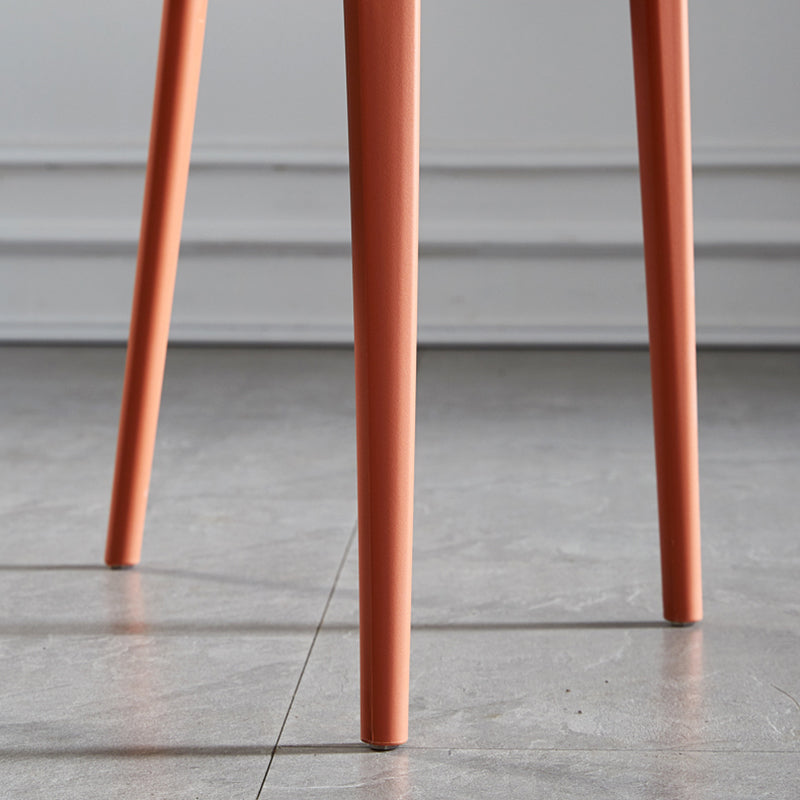 Plastic Scandinavian Armless Chair Indoor-Outdoor Open Back Chair Clearhalo 'Dining Chairs' 'Dining Tables & Seating' 'dining_chair' 'furn' 'furn_dining_chair' 'Furniture' 'furniture_dining_chair' 'Kitchen & Dining Furniture' 5053848