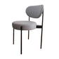Glam Style Open Back Chair Upholstered Dining Side Chair for Indoor Grey 1 Piece Clearhalo 'Dining Chairs' 'Dining Tables & Seating' 'dining_chair' 'furn' 'furn_dining_chair' 'Furniture' 'furniture_dining_chair' 'Kitchen & Dining Furniture' 5053880