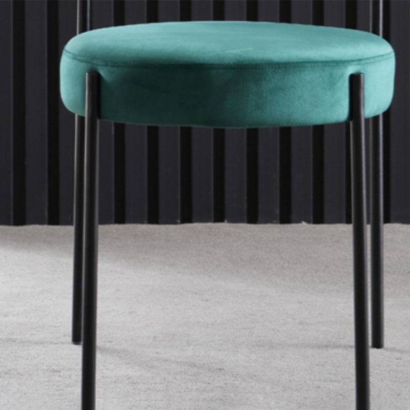 Glam Style Open Back Chair Upholstered Dining Side Chair for Indoor Clearhalo 'Dining Chairs' 'Dining Tables & Seating' 'dining_chair' 'furn' 'furn_dining_chair' 'Furniture' 'furniture_dining_chair' 'Kitchen & Dining Furniture' 5053892