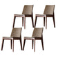 Modern Dining Room Armless Chairs Oak Wood Dining Chairs for Kitchen Dark Khaki 4 Piece Set Clearhalo 'Dining Chairs' 'Dining Tables & Seating' 'dining_chair' 'furn' 'furn_dining_chair' 'Furniture' 'furniture_dining_chair' 'Kitchen & Dining Furniture' 5053930