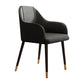 PU Leather Arm Chair Glam Style Dining Dining Arm Chair for Dining Room Black 1 Piece Clearhalo 'Dining Chairs' 'Dining Tables & Seating' 'dining_chair' 'furn' 'furn_dining_chair' 'Furniture' 'furniture_dining_chair' 'Kitchen & Dining Furniture' 5054005