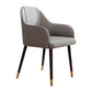 PU Leather Arm Chair Glam Style Dining Dining Arm Chair for Dining Room Grey 1 Piece Clearhalo 'Dining Chairs' 'Dining Tables & Seating' 'dining_chair' 'furn' 'furn_dining_chair' 'Furniture' 'furniture_dining_chair' 'Kitchen & Dining Furniture' 5054010