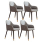 PU Leather Arm Chair Glam Style Dining Dining Arm Chair for Dining Room Grey 4 Piece Set Clearhalo 'Dining Chairs' 'Dining Tables & Seating' 'dining_chair' 'furn' 'furn_dining_chair' 'Furniture' 'furniture_dining_chair' 'Kitchen & Dining Furniture' 5054014