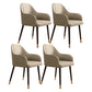 PU Leather Arm Chair Glam Style Dining Dining Arm Chair for Dining Room Beige 4 Piece Set Clearhalo 'Dining Chairs' 'Dining Tables & Seating' 'dining_chair' 'furn' 'furn_dining_chair' 'Furniture' 'furniture_dining_chair' 'Kitchen & Dining Furniture' 5054041