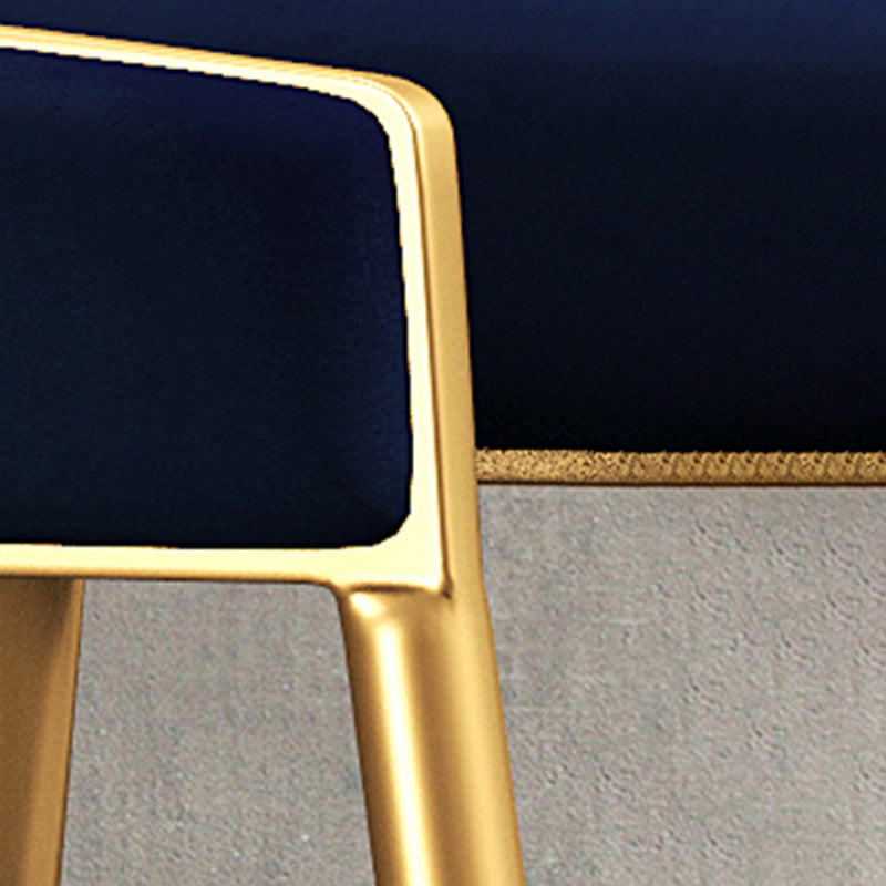 Glam Style Open Back Chair Upholstered Dining Arm Chair for Indoor Clearhalo 'Dining Chairs' 'Dining Tables & Seating' 'dining_chair' 'furn' 'furn_dining_chair' 'Furniture' 'furniture_dining_chair' 'Kitchen & Dining Furniture' 5054056