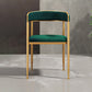 Glam Style Open Back Chair Upholstered Dining Arm Chair for Indoor Clearhalo 'Dining Chairs' 'Dining Tables & Seating' 'dining_chair' 'furn' 'furn_dining_chair' 'Furniture' 'furniture_dining_chair' 'Kitchen & Dining Furniture' 5054062