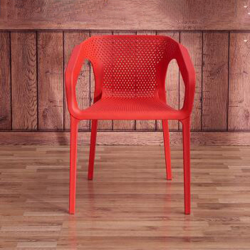 Plastic Contemporary Arm Chair Kitchen Dining Room Crossback Chair Clearhalo 'Dining Chairs' 'Dining Tables & Seating' 'dining_chair' 'furn' 'furn_dining_chair' 'Furniture' 'furniture_dining_chair' 'Kitchen & Dining Furniture' 5054073