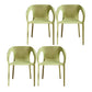 Plastic Contemporary Arm Chair Kitchen Dining Room Crossback Chair Light Green 4 Piece Set Clearhalo 'Dining Chairs' 'Dining Tables & Seating' 'dining_chair' 'furn' 'furn_dining_chair' 'Furniture' 'furniture_dining_chair' 'Kitchen & Dining Furniture' 5054096