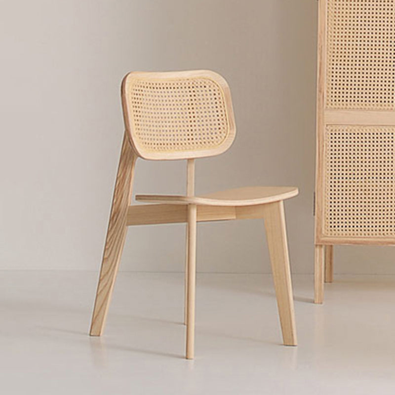 Contemporary Open Back Chair Solid Wood Dining Side Chair for Indoor Clearhalo 'Dining Chairs' 'Dining Tables & Seating' 'dining_chair' 'furn' 'furn_dining_chair' 'Furniture' 'furniture_dining_chair' 'Kitchen & Dining Furniture' 5054114