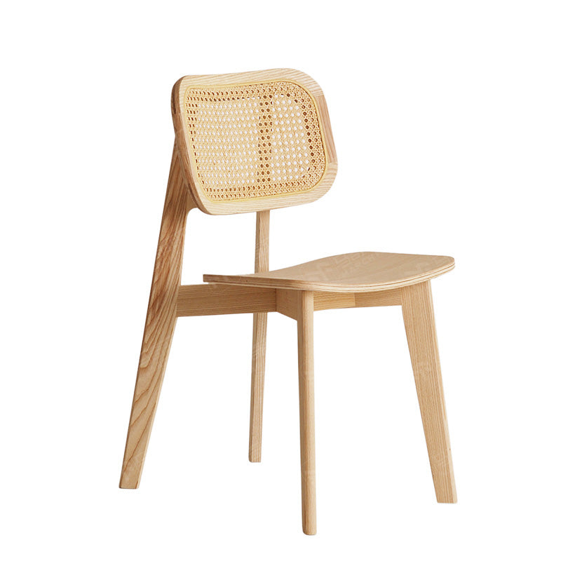 Contemporary Open Back Chair Solid Wood Dining Side Chair for Indoor Wood 1 Piece Clearhalo 'Dining Chairs' 'Dining Tables & Seating' 'dining_chair' 'furn' 'furn_dining_chair' 'Furniture' 'furniture_dining_chair' 'Kitchen & Dining Furniture' 5054127