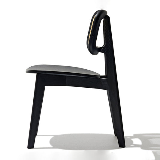 Contemporary Open Back Chair Solid Wood Dining Side Chair for Indoor Clearhalo 'Dining Chairs' 'Dining Tables & Seating' 'dining_chair' 'furn' 'furn_dining_chair' 'Furniture' 'furniture_dining_chair' 'Kitchen & Dining Furniture' 5054131