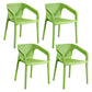 Plastic Scandinavian Arm Chair Kitchen Dining Room Cross Back Chair Green 4 Piece Set Clearhalo 'Dining Chairs' 'Dining Tables & Seating' 'dining_chair' 'furn' 'furn_dining_chair' 'Furniture' 'furniture_dining_chair' 'Kitchen & Dining Furniture' 5054155
