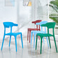 Plastic Scandinavian Arm Chair Kitchen Dining Room Open Back Chair Clearhalo 'Dining Chairs' 'Dining Tables & Seating' 'dining_chair' 'furn' 'furn_dining_chair' 'Furniture' 'furniture_dining_chair' 'Kitchen & Dining Furniture' 5054189
