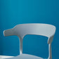 Plastic Scandinavian Arm Chair Kitchen Dining Room Open Back Chair Clearhalo 'Dining Chairs' 'Dining Tables & Seating' 'dining_chair' 'furn' 'furn_dining_chair' 'Furniture' 'furniture_dining_chair' 'Kitchen & Dining Furniture' 5054201