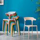 Plastic Scandinavian Arm Chair Kitchen Dining Room Open Back Chair Clearhalo 'Dining Chairs' 'Dining Tables & Seating' 'dining_chair' 'furn' 'furn_dining_chair' 'Furniture' 'furniture_dining_chair' 'Kitchen & Dining Furniture' 5054206