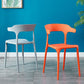 Plastic Scandinavian Arm Chair Kitchen Dining Room Open Back Chair Clearhalo 'Dining Chairs' 'Dining Tables & Seating' 'dining_chair' 'furn' 'furn_dining_chair' 'Furniture' 'furniture_dining_chair' 'Kitchen & Dining Furniture' 5054207