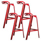 Modern Armless Backrest Counter Stool Iron Cafe Bar Stool with Seat Red 4 Piece Set Clearhalo 'Bar Furniture' 'Bar Stools' 'bar_stools' 'furn' 'furn_bar_stools' 'Furniture' 'furniture_bar_stools' 'Kitchen & Dining Furniture' 5054888