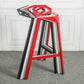 Modern Armless Backrest Counter Stool Iron Cafe Bar Stool with Seat Clearhalo 'Bar Furniture' 'Bar Stools' 'bar_stools' 'furn' 'furn_bar_stools' 'Furniture' 'furniture_bar_stools' 'Kitchen & Dining Furniture' 5054889