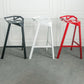 Modern Armless Backrest Counter Stool Iron Cafe Bar Stool with Seat Clearhalo 'Bar Furniture' 'Bar Stools' 'bar_stools' 'furn' 'furn_bar_stools' 'Furniture' 'furniture_bar_stools' 'Kitchen & Dining Furniture' 5054890