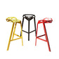 Modern Armless Backrest Counter Stool Iron Cafe Bar Stool with Seat Clearhalo 'Bar Furniture' 'Bar Stools' 'bar_stools' 'furn' 'furn_bar_stools' 'Furniture' 'furniture_bar_stools' 'Kitchen & Dining Furniture' 5054895