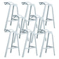 Modern Armless Backrest Counter Stool Iron Cafe Bar Stool with Seat White 8 Piece Set Clearhalo 'Bar Furniture' 'Bar Stools' 'bar_stools' 'furn' 'furn_bar_stools' 'Furniture' 'furniture_bar_stools' 'Kitchen & Dining Furniture' 5054910
