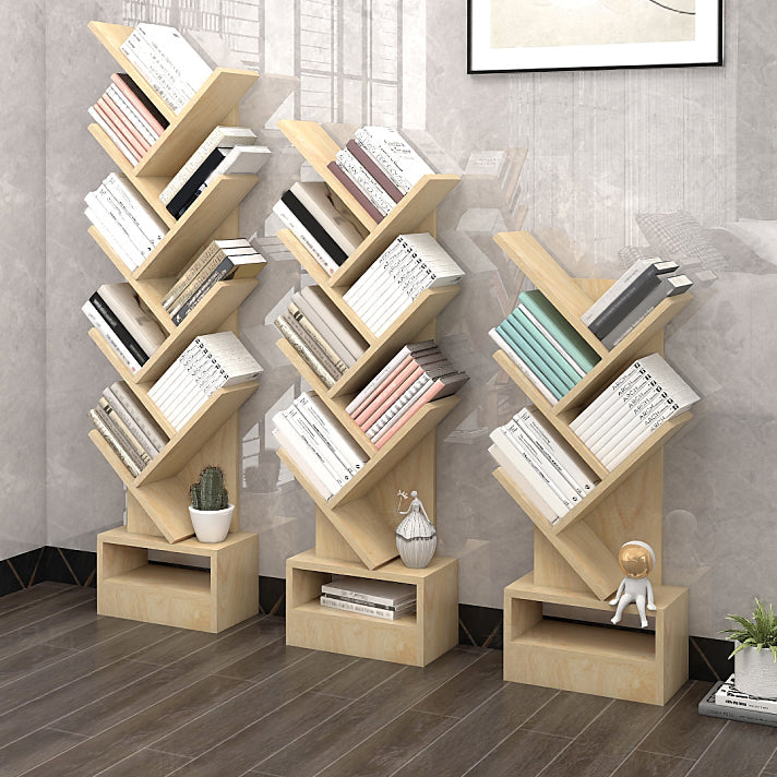 Contemporary Style Geometric Bookcase Vertical Closed Back Book Shelf Clearhalo 'Bookcases' 'furn' 'furn_bookcases' 'Furniture' 'furniture_bookcases' 'Office Furniture' 5055723