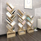 Contemporary Style Geometric Bookcase Vertical Closed Back Book Shelf Clearhalo 'Bookcases' 'furn' 'furn_bookcases' 'Furniture' 'furniture_bookcases' 'Office Furniture' 5055726