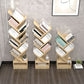 Contemporary Style Geometric Bookcase Vertical Closed Back Book Shelf Clearhalo 'Bookcases' 'furn' 'furn_bookcases' 'Furniture' 'furniture_bookcases' 'Office Furniture' 5055728