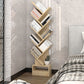 Contemporary Style Geometric Bookcase Vertical Closed Back Book Shelf Clearhalo 'Bookcases' 'furn' 'furn_bookcases' 'Furniture' 'furniture_bookcases' 'Office Furniture' 5055740
