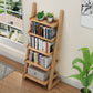 Rubber Wood Ladder Bookshelf Contemporary Open Bookcase for Home Office 24"L x 15.7"W x 55.1"H Natural Bookcases Clearhalo 'Bookcases' 'furn' 'furn_bookcases' 'Furniture' 'furniture_bookcases' 'Office Furniture' 5055792