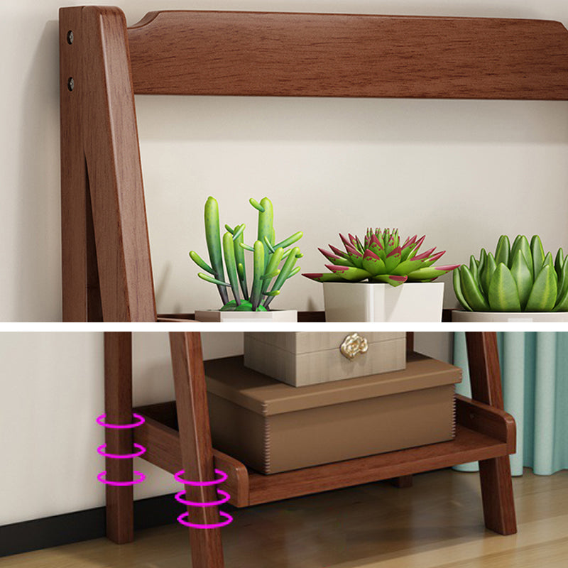 Rubber Wood Ladder Bookshelf Contemporary Open Bookcase for Home Office Clearhalo 'Bookcases' 'furn' 'furn_bookcases' 'Furniture' 'furniture_bookcases' 'Office Furniture' 5055794