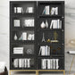 Glam Bookshelf Standard Wooden Shelf Bookcase with Cabinets for Office Clearhalo 'Bookcases' 'furn' 'furn_bookcases' 'Furniture' 'furniture_bookcases' 'Office Furniture' 5055803