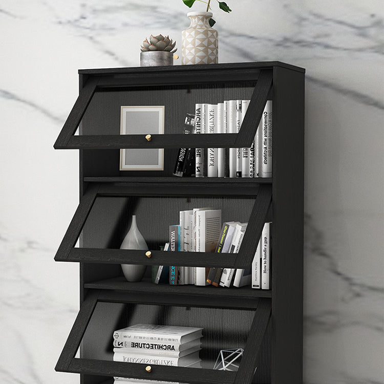 Glam Bookshelf Standard Wooden Shelf Bookcase with Cabinets for Office Clearhalo 'Bookcases' 'furn' 'furn_bookcases' 'Furniture' 'furniture_bookcases' 'Office Furniture' 5055812
