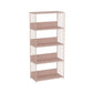 Metal Open Back Standard Bookcase Scandinavian Style Book Shelf 23.6"L x 11.8"W x 51.2"H Pink Clearhalo 'Bookcases' 'furn' 'furn_bookcases' 'Furniture' 'furniture_bookcases' 'Office Furniture' 5055831