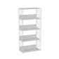 Metal Open Back Standard Bookcase Scandinavian Style Book Shelf 23.6"L x 11.8"W x 51.2"H White Clearhalo 'Bookcases' 'furn' 'furn_bookcases' 'Furniture' 'furniture_bookcases' 'Office Furniture' 5055840