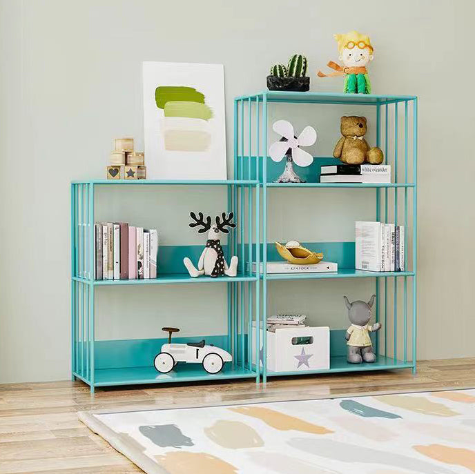 Metal Open Back Standard Bookcase Scandinavian Style Book Shelf Clearhalo 'Bookcases' 'furn' 'furn_bookcases' 'Furniture' 'furniture_bookcases' 'Office Furniture' 5055841