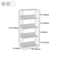 Metal Open Back Standard Bookcase Scandinavian Style Book Shelf Clearhalo 'Bookcases' 'furn' 'furn_bookcases' 'Furniture' 'furniture_bookcases' 'Office Furniture' 5055846