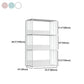 Metal Open Back Standard Bookcase Scandinavian Style Book Shelf Clearhalo 'Bookcases' 'furn' 'furn_bookcases' 'Furniture' 'furniture_bookcases' 'Office Furniture' 5055847