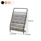 Scandinavian Ladder Bookcase Metal Closed Back Bookshelf for Home Office Clearhalo 'Bookcases' 'furn' 'furn_bookcases' 'Furniture' 'furniture_bookcases' 'Office Furniture' 5055882
