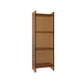 Glam Style Acrylic Standard Bookcase Vertical Closed Back Bookshelf 15.7"L x 9.8"W x 46.5"H Brown Clearhalo 'Bookcases' 'furn' 'furn_bookcases' 'Furniture' 'furniture_bookcases' 'Office Furniture' 5055893