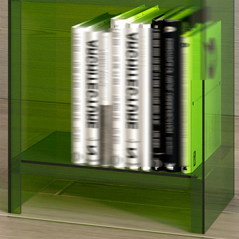 Glam Style Acrylic Standard Bookcase Vertical Closed Back Bookshelf Clearhalo 'Bookcases' 'furn' 'furn_bookcases' 'Furniture' 'furniture_bookcases' 'Office Furniture' 5055903