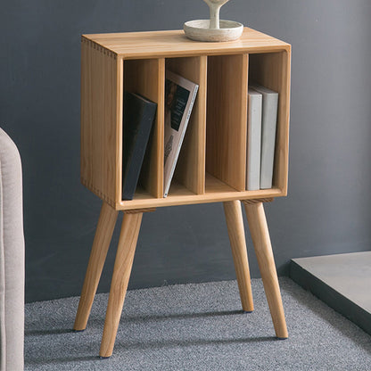 Scandinavian Standard Bookcase Shelves Closed Back Bookshelf for Home 17.7"L x 11"W x 29.9"H Natural Clearhalo 'Bookcases' 'furn' 'furn_bookcases' 'Furniture' 'furniture_bookcases' 'Office Furniture' 5055913