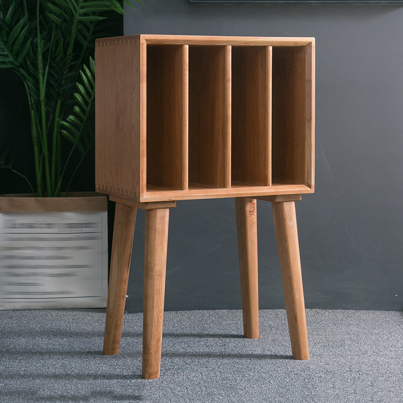 Scandinavian Standard Bookcase Shelves Closed Back Bookshelf for Home 17.7"L x 11"W x 29.9"H Light Brown Clearhalo 'Bookcases' 'furn' 'furn_bookcases' 'Furniture' 'furniture_bookcases' 'Office Furniture' 5055919