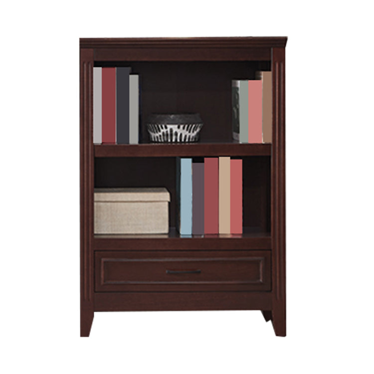 Modern Style Bookshelf Solid Wood Standard Shelf Bookcase for Home 28.3"L x 13.6"W x 40.9"H Walnut Clearhalo 'Bookcases' 'furn' 'furn_bookcases' 'Furniture' 'furniture_bookcases' 'Office Furniture' 5055940