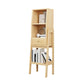 Modern Style Bookshelf Open Solid Wood Shelf Bookcase for Home 15.2"L x 11.2"W x 47"H Natural Clearhalo 'Bookcases' 'furn' 'furn_bookcases' 'Furniture' 'furniture_bookcases' 'Office Furniture' 5055946