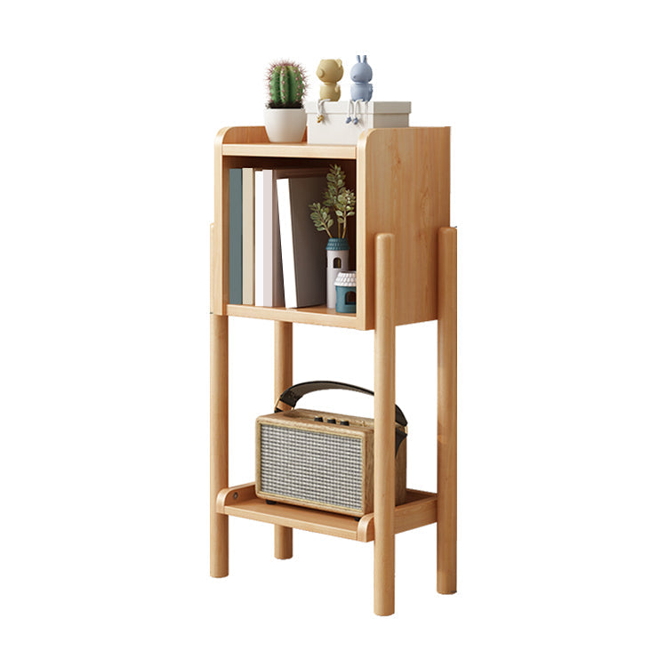Modern Style Bookshelf Open Solid Wood Shelf Bookcase for Home 15.4"L x 9.3"W x 31.5"H Natural Clearhalo 'Bookcases' 'furn' 'furn_bookcases' 'Furniture' 'furniture_bookcases' 'Office Furniture' 5055948