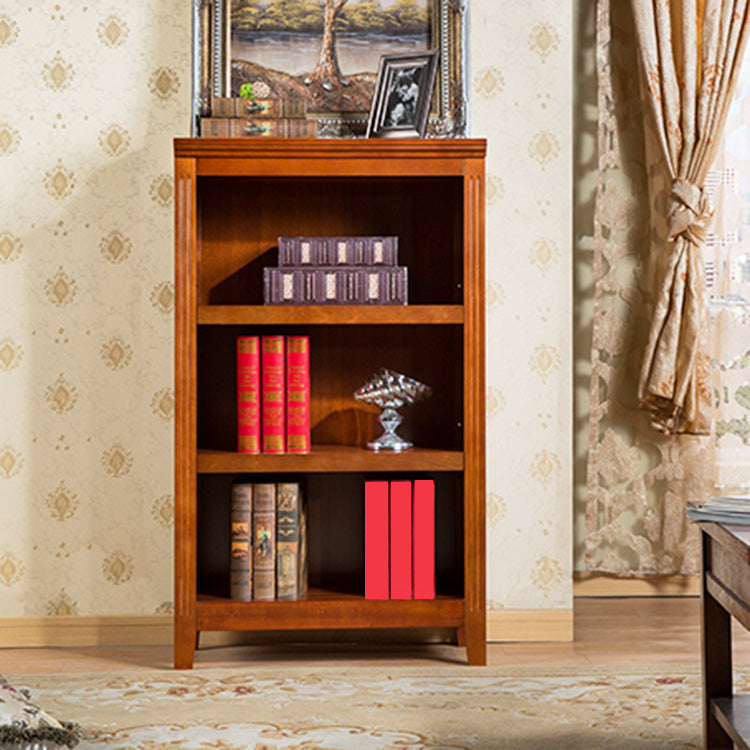 Modern Style Standard Bookshelf Solid Wood Shelf Bookcase for Home 28.3"L x 13.6"W x 48"H Brown Clearhalo 'Bookcases' 'furn' 'furn_bookcases' 'Furniture' 'furniture_bookcases' 'Office Furniture' 5055982