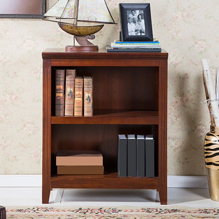 Modern Style Standard Bookshelf Solid Wood Shelf Bookcase for Home 28.3"L x 13.6"W x 34.3"H Walnut Clearhalo 'Bookcases' 'furn' 'furn_bookcases' 'Furniture' 'furniture_bookcases' 'Office Furniture' 5055985