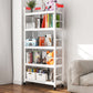 Industrial Style Metal Bookshelf Etagere Shelf Bookcase with Caster Wheels Clearhalo 'Bookcases' 'furn' 'furn_bookcases' 'Furniture' 'furniture_bookcases' 'Office Furniture' 5056010